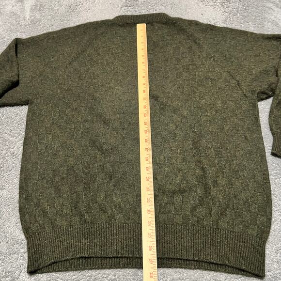 Lothlorian Sweater Mens Large Green Merino Wool Possum New Zealand - Picture 4 of 7